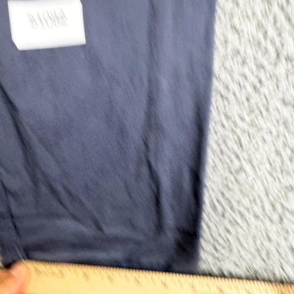 Signature by Levi Pant Mens 34x34 Blue Cotton Chino Straight Preppy Business